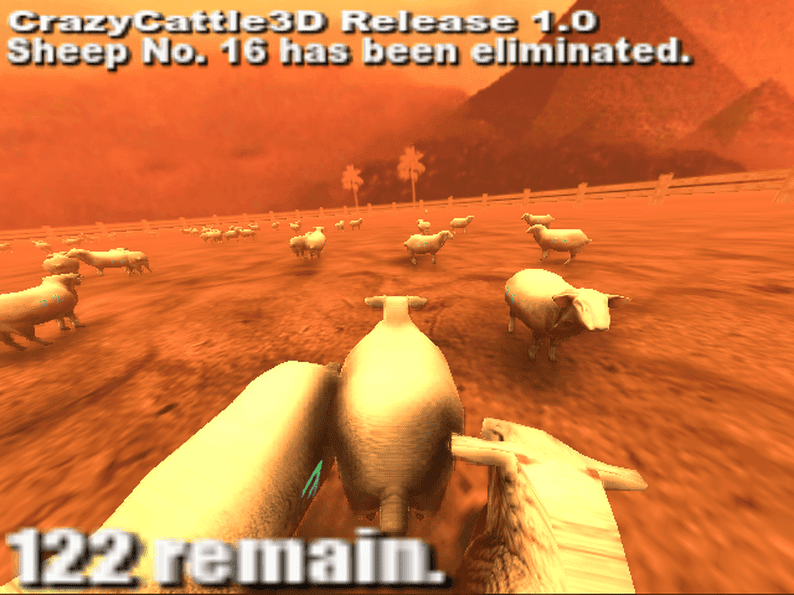 Crazy Cattle 3D's competitive battle royale gameplay