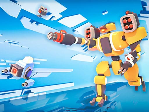 Mecha Duel gameplay screenshot showing key features and visual style