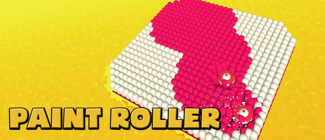 Paint Roller gameplay screenshot showing key features and visual style